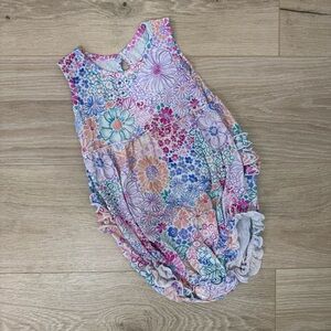 Little Sleepies Doodle Blooms Bubble Romper